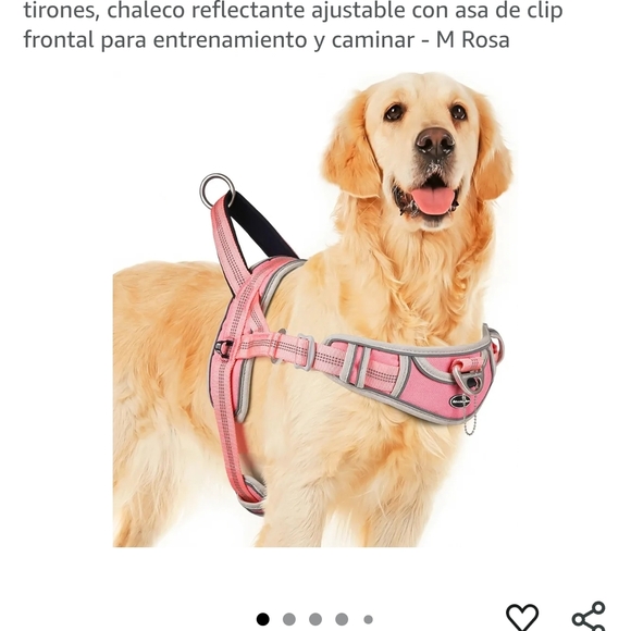 Reflective Pink Dog Harness - Picture 1 of 6